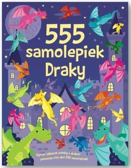 555 samolepiek draky