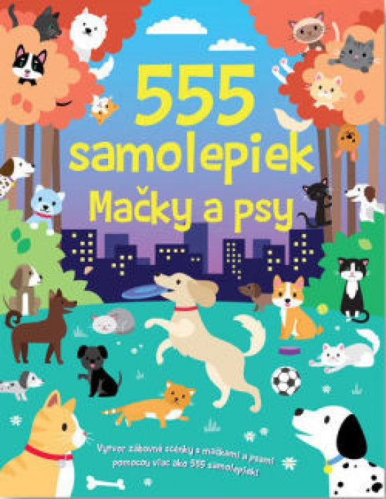 555 samolepiek mačky A psy 3-8R