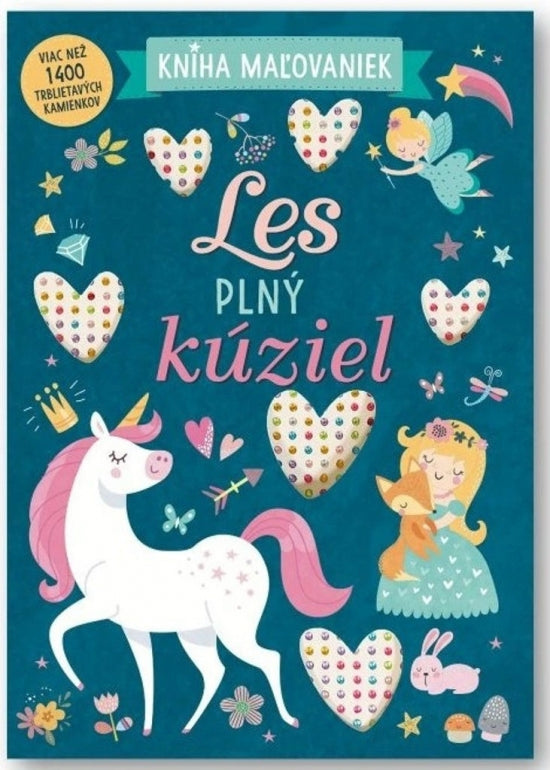 Kniha maľovaniek les plný kúziel