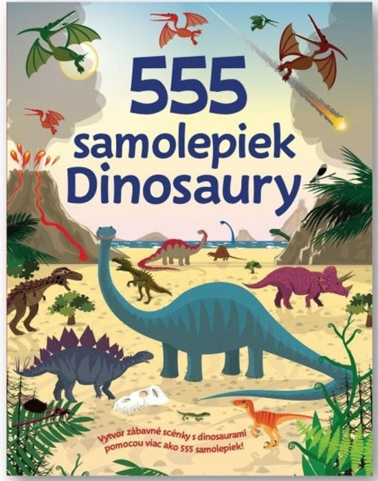 555 samolepiek dinosauri