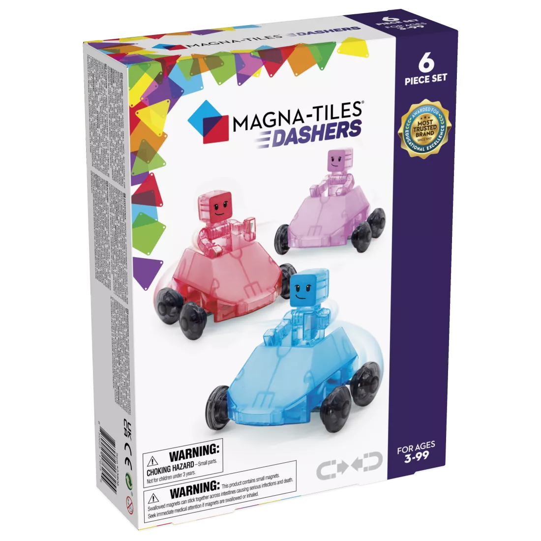Magnetická stavebnica dashers 6 dielov