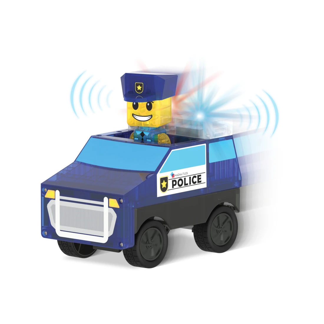 Magnetická stavebnica polícia 35ks – obrázok 4