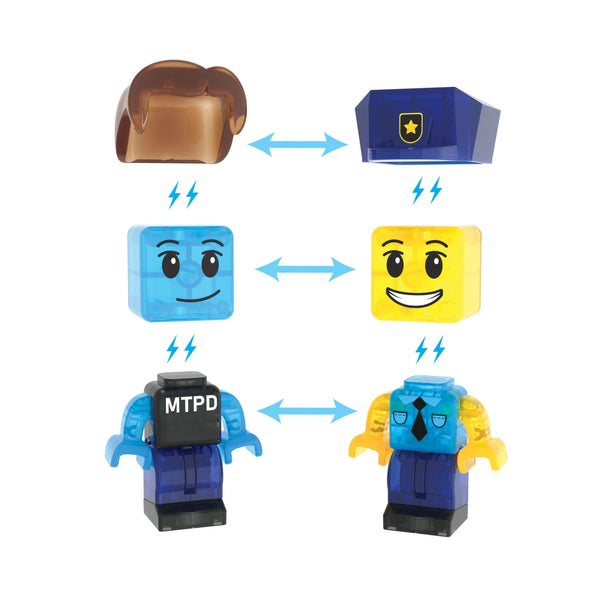 MAGNETICKÁ STAVEBNICA POLÍCIA 35KS