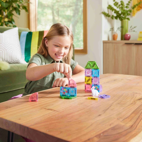 MAGNA-TILES MICROMAGS SPRING GARDEN TRAVEL SET MAGNETICKÁ STAVEBNICA 24 DIELOV
