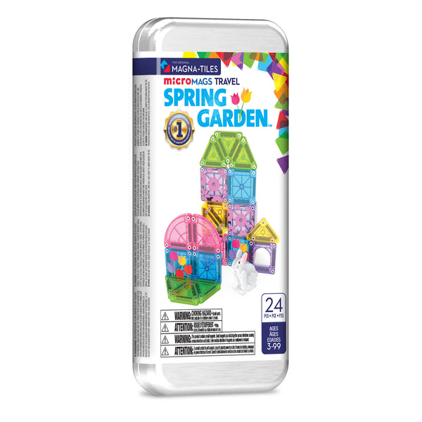 MAGNA-TILES MICROMAGS SPRING GARDEN TRAVEL SET MAGNETICKÁ STAVEBNICA 24 DIELOV