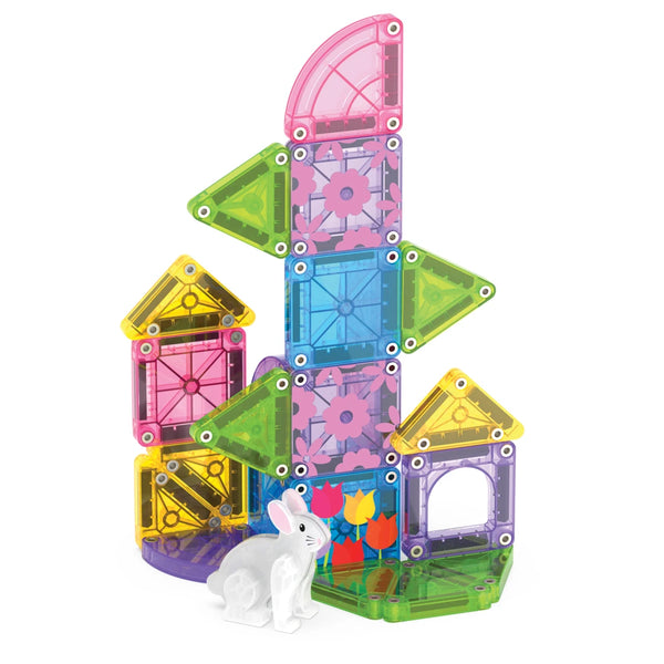 MAGNA-TILES MICROMAGS SPRING GARDEN TRAVEL SET MAGNETICKÁ STAVEBNICA 24 DIELOV