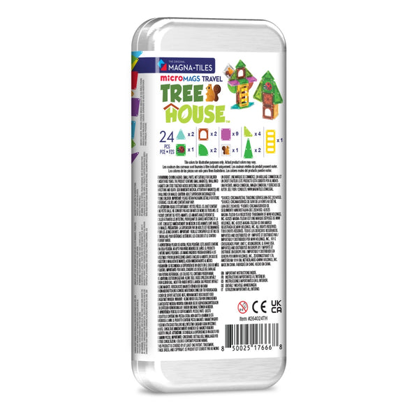 MAGNA-TILES MICROMAGS TREEHOUSE TRAVEL SET MAGNETICKÁ STAVEBNICA 24 DIELOV