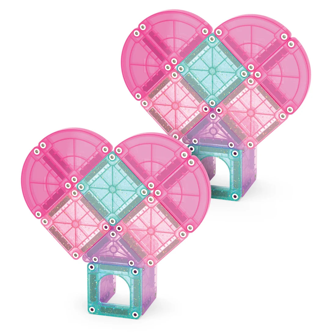 MAGNA-TILES micromags heart to heart travel set magnetická stavebnica 26 dielov – obrázok 4