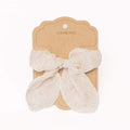 Scrunchie gumička S mašlou bodky