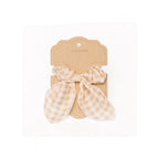 Scrunchie gumička S mašlou káro