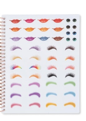 SAMOLEPKOVÁ KNIHA – vintage tváričky a opakovane použiteľné nálepky 3+