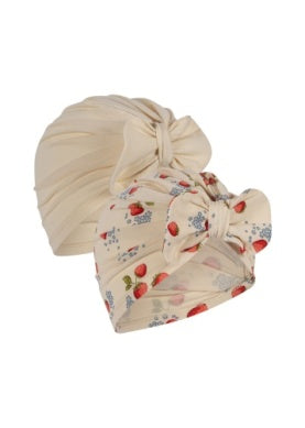 Čiapky turban S mašlou 2ks marmelade mix