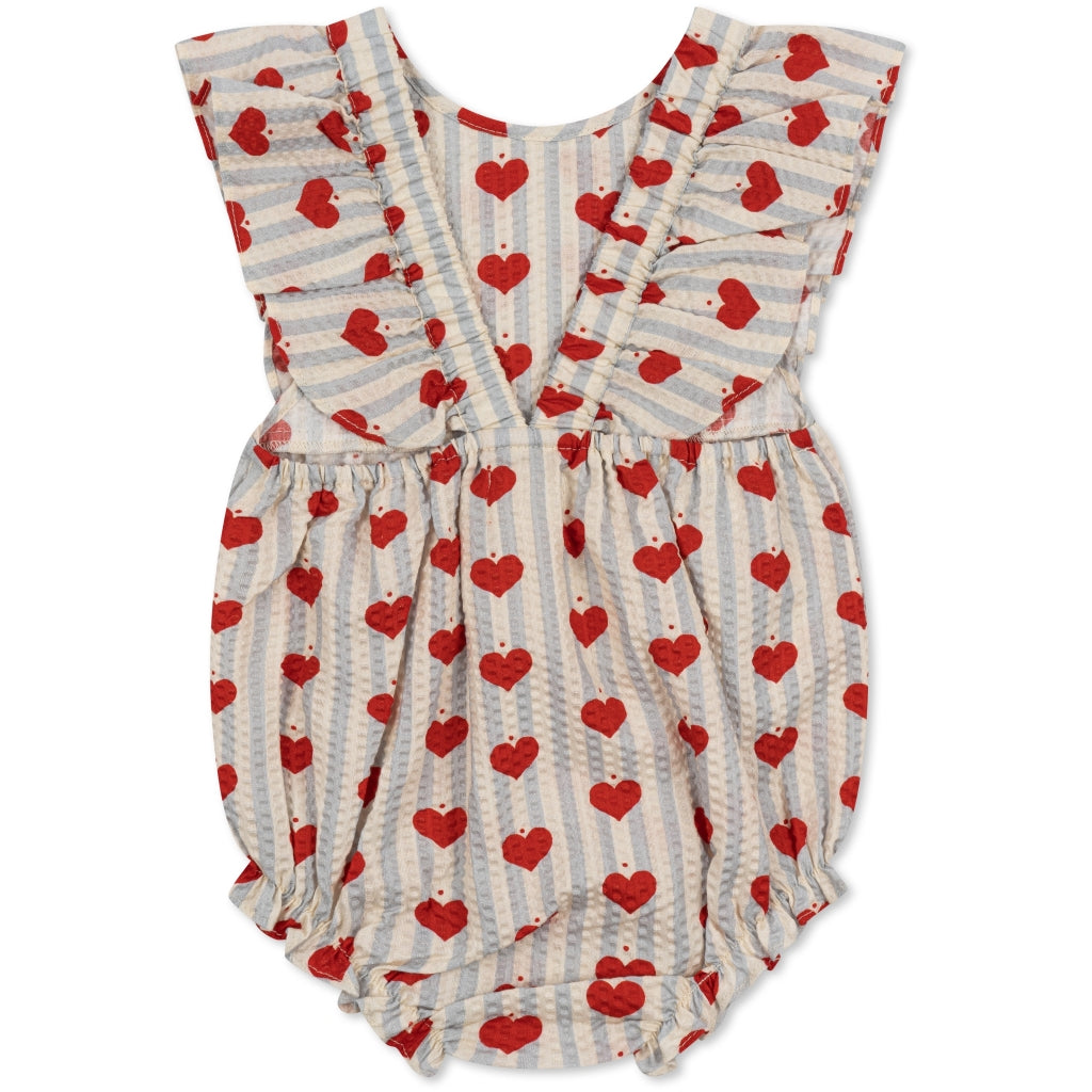 Romper amour blue stripe - do vypredania – obrázok 2