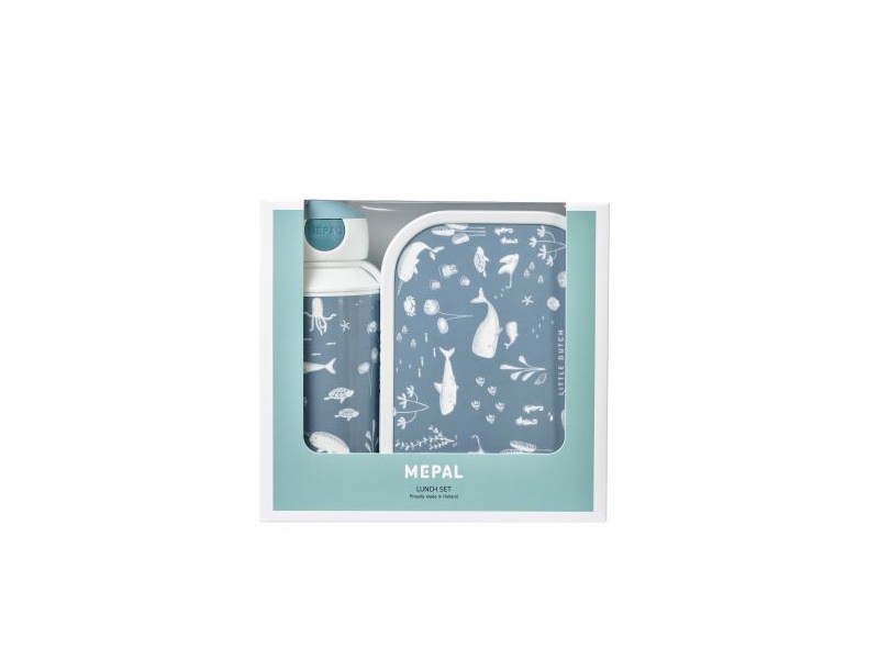 Desiatový set (fľaša+box) ocean blue – obrázok 4