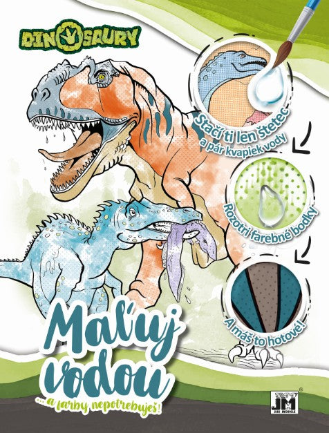 Maľuj vodou maxi dinosauri