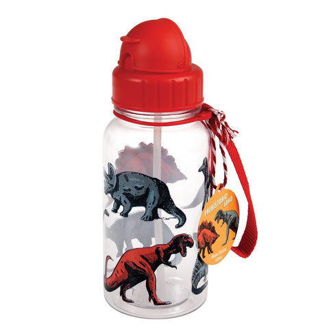 FĽAŠKA SO SLAMKOU 500ML DINOSAURI