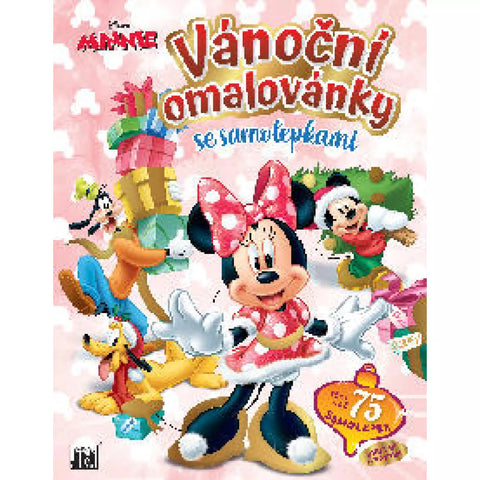 VIANOČNÉ OMALOVÁNKY SO SAMOLEPKAMI MINNIE