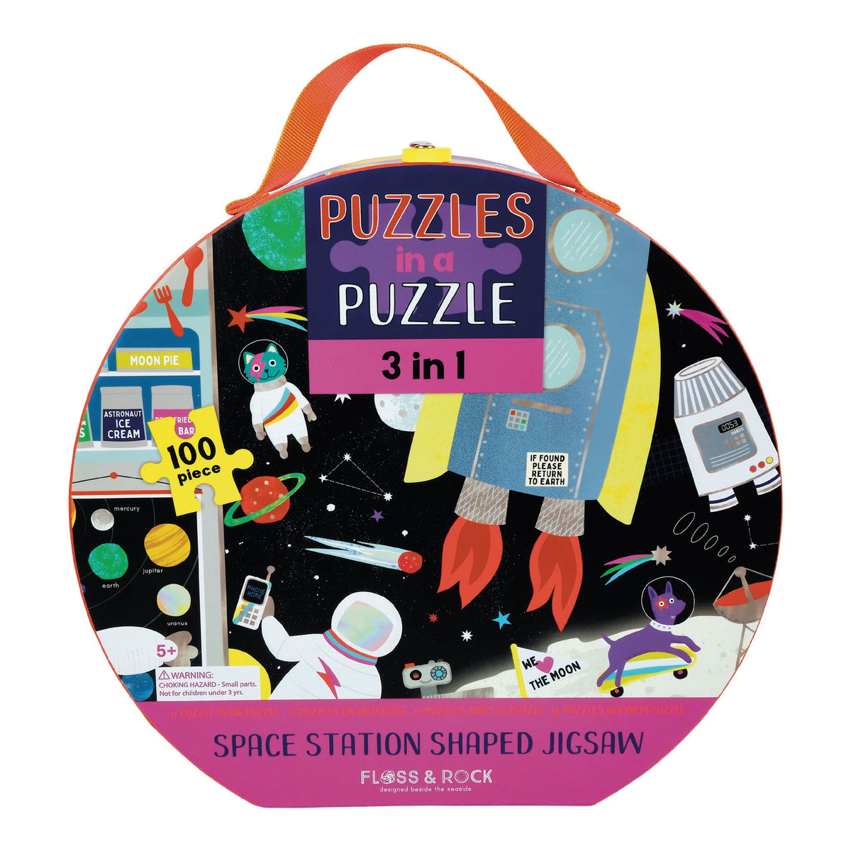 Puzzle V kufríku vesmír 100ks 5R