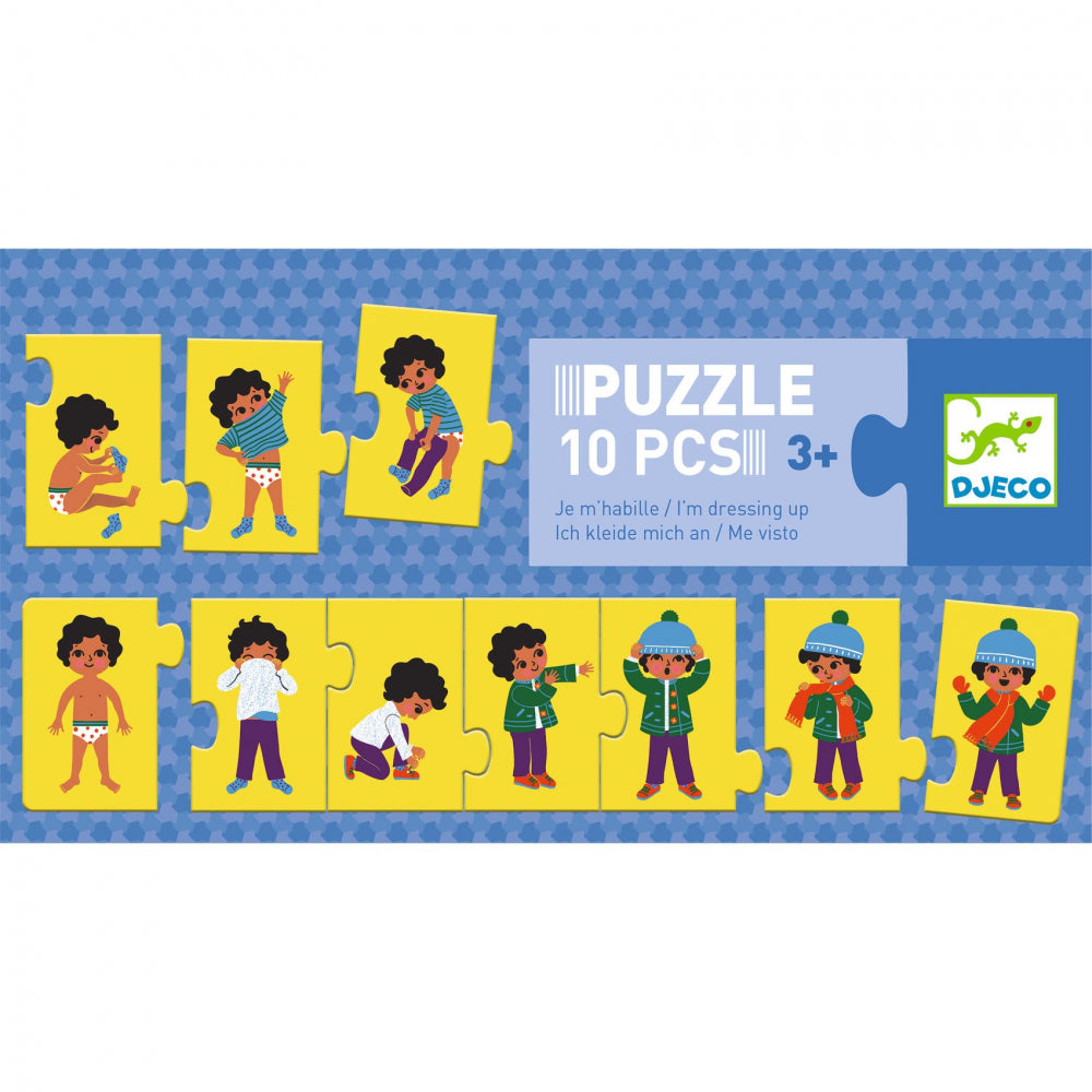 Postupové puzzle obliekam sa do zimy