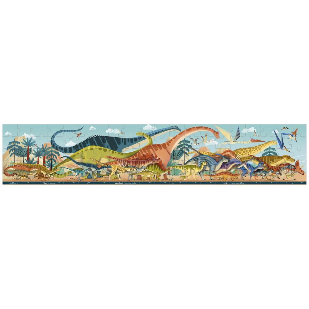Panoramatické puzzle V kufríku dinosaury 100ks 6R – obrázok 3
