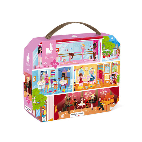 PUZZLE V KUFRÍKU ŠKOLA BALET 100KS 6R