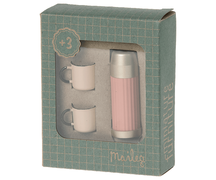 Termoska S hrnčekmi coral/mint – obrázok 2