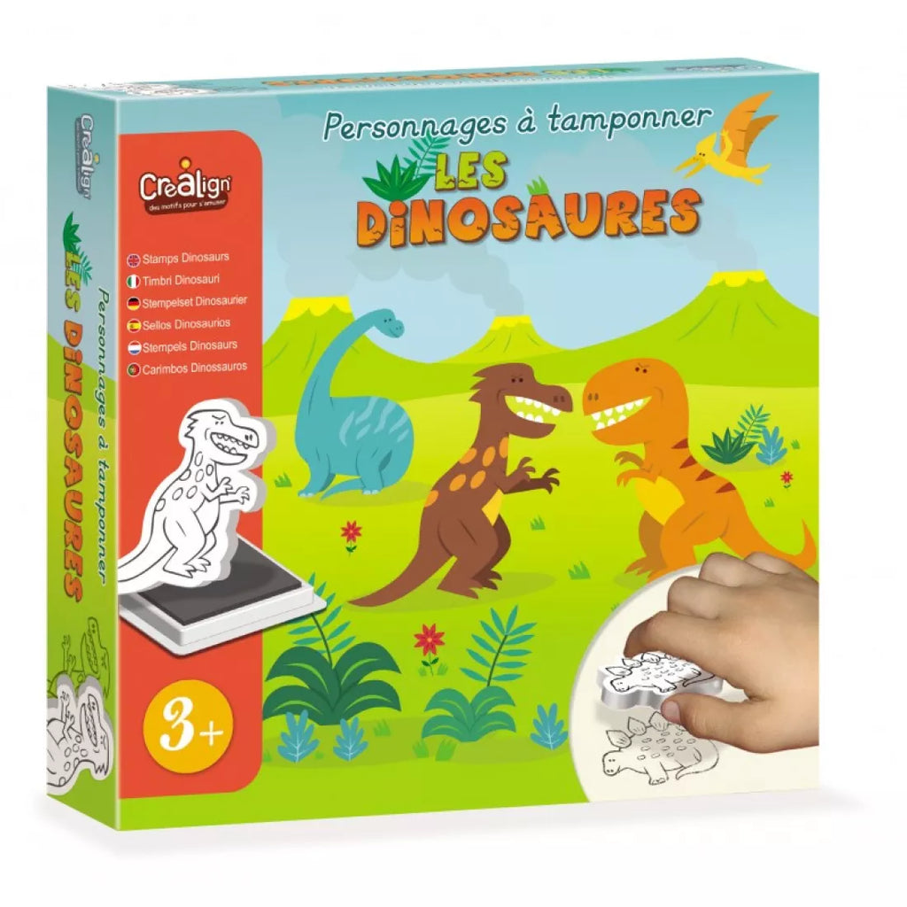 Penové pečiatky dinosary
